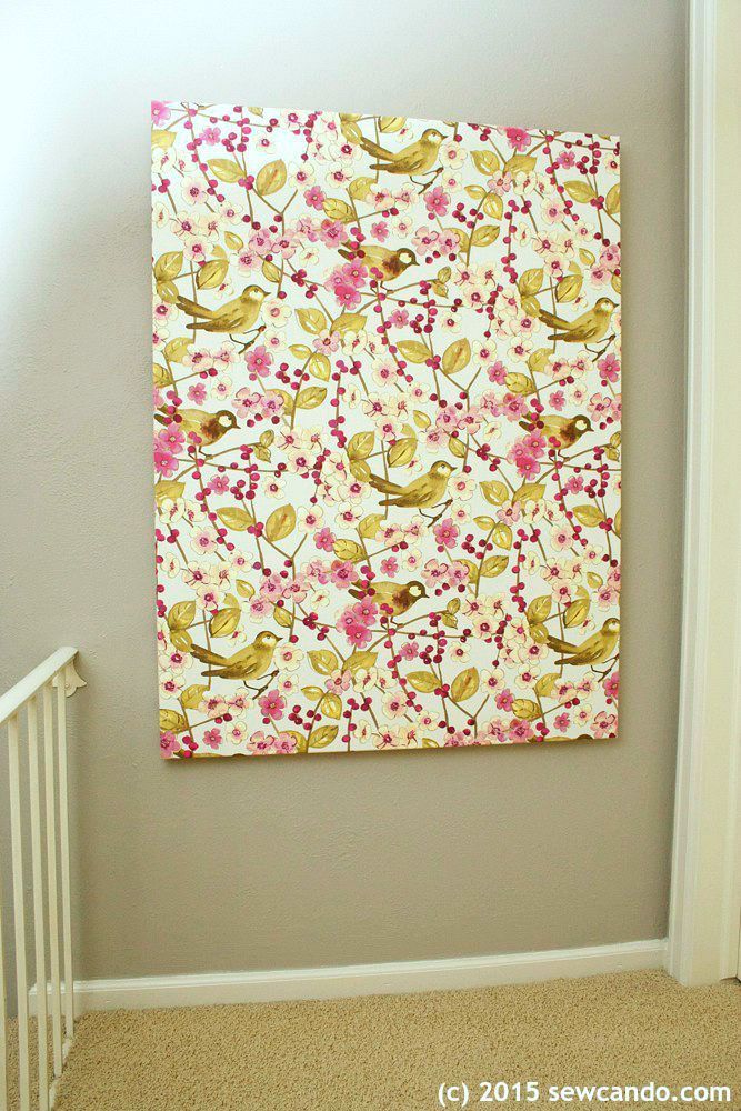 Sew Can Do Tutorial Time Faux Painting Wall Art Using Fabric
